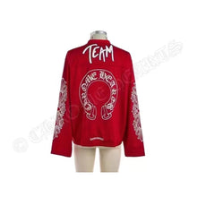 Load image into Gallery viewer, Ch red long sleeve jersey shirt
