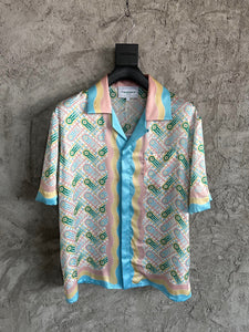 203 CASABLANCA Short Sleeve Real Silk Shirt