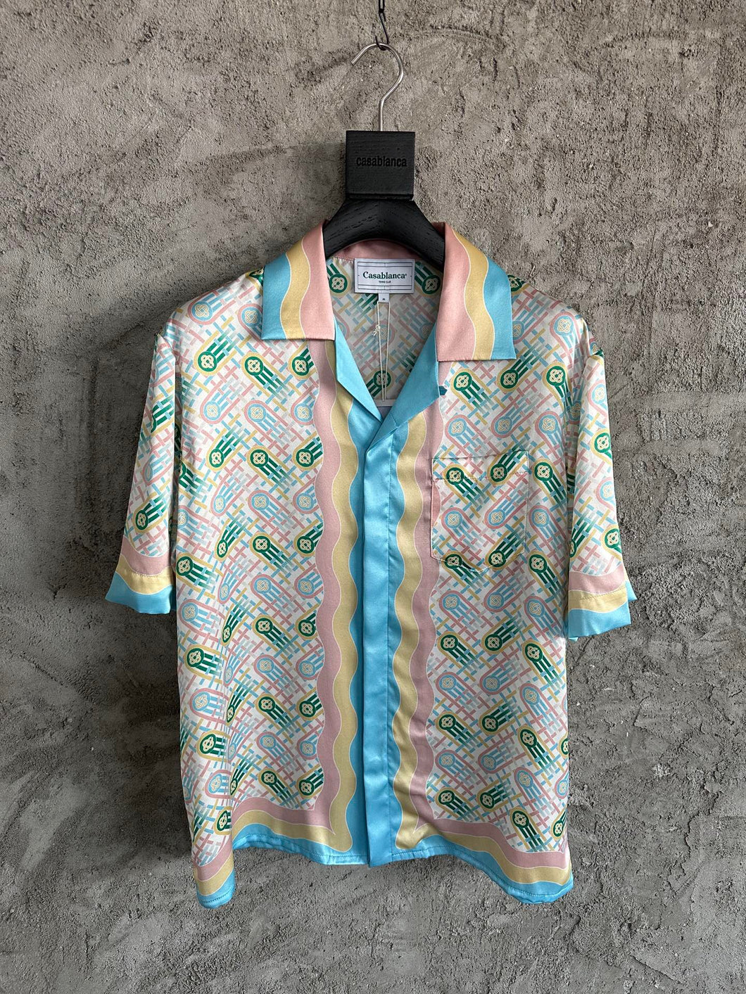 203 CASABLANCA Short Sleeve Real Silk Shirt