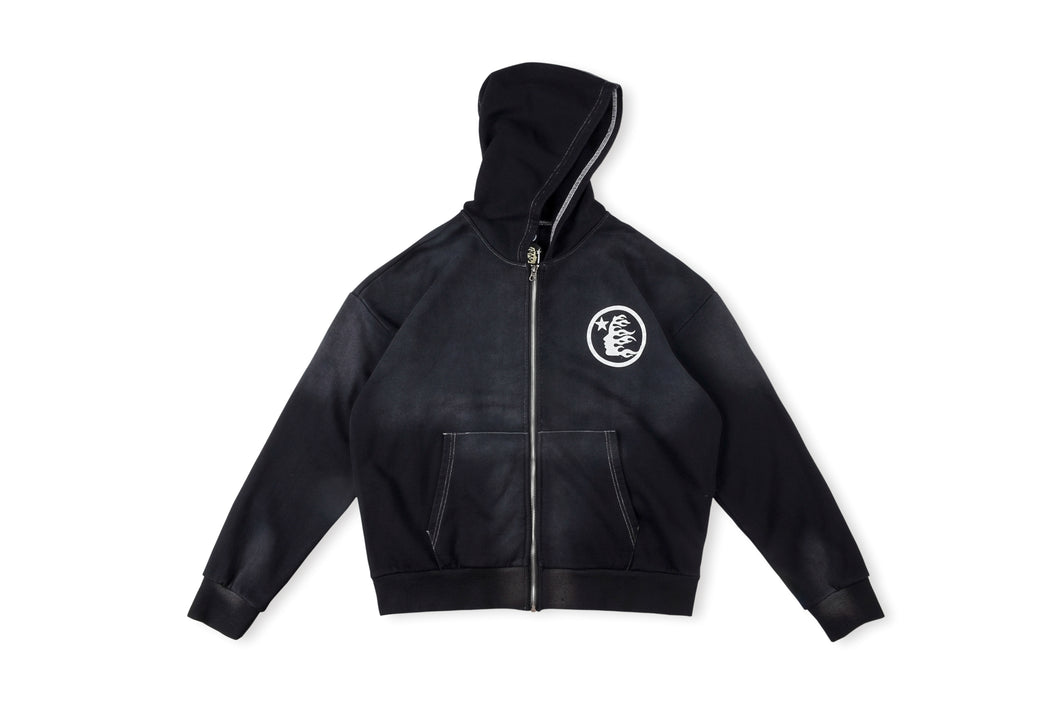 Hellstar zip up circle back logo