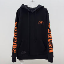 Load image into Gallery viewer, CH black orange heavy  hoodie
