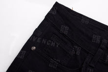 Load image into Gallery viewer, Givenchy black on black logo denim
