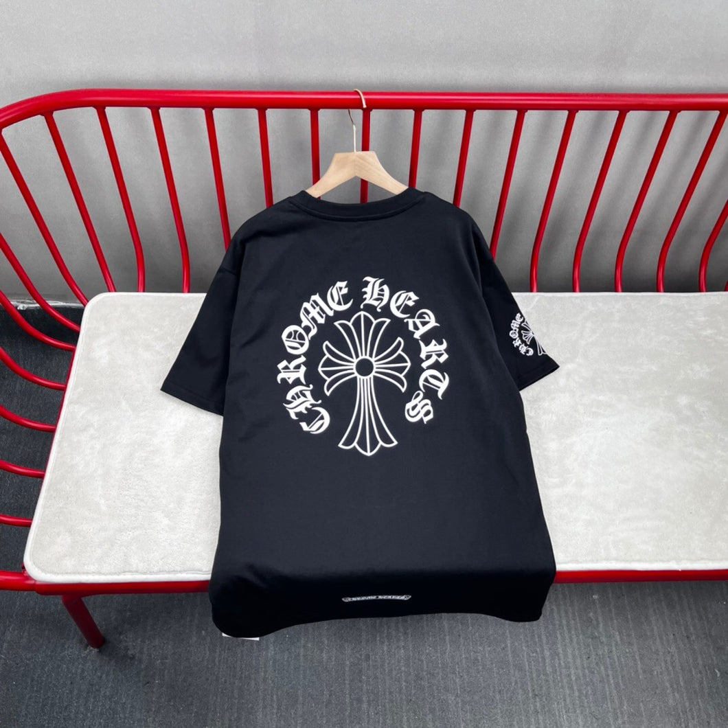 CH simple logo back collar shirt