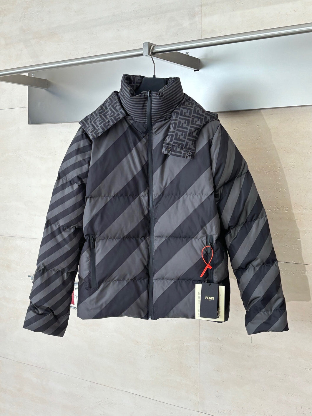 FD476 F Reversable 90 White Duck Down Jacket