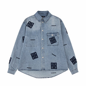 Givenchy denim 2023 embossed logo