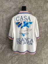 Load image into Gallery viewer, 216 CASABLANCA Short Sleeve Real Silk Shirt
