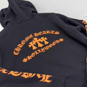 CH black orange heavy  hoodie