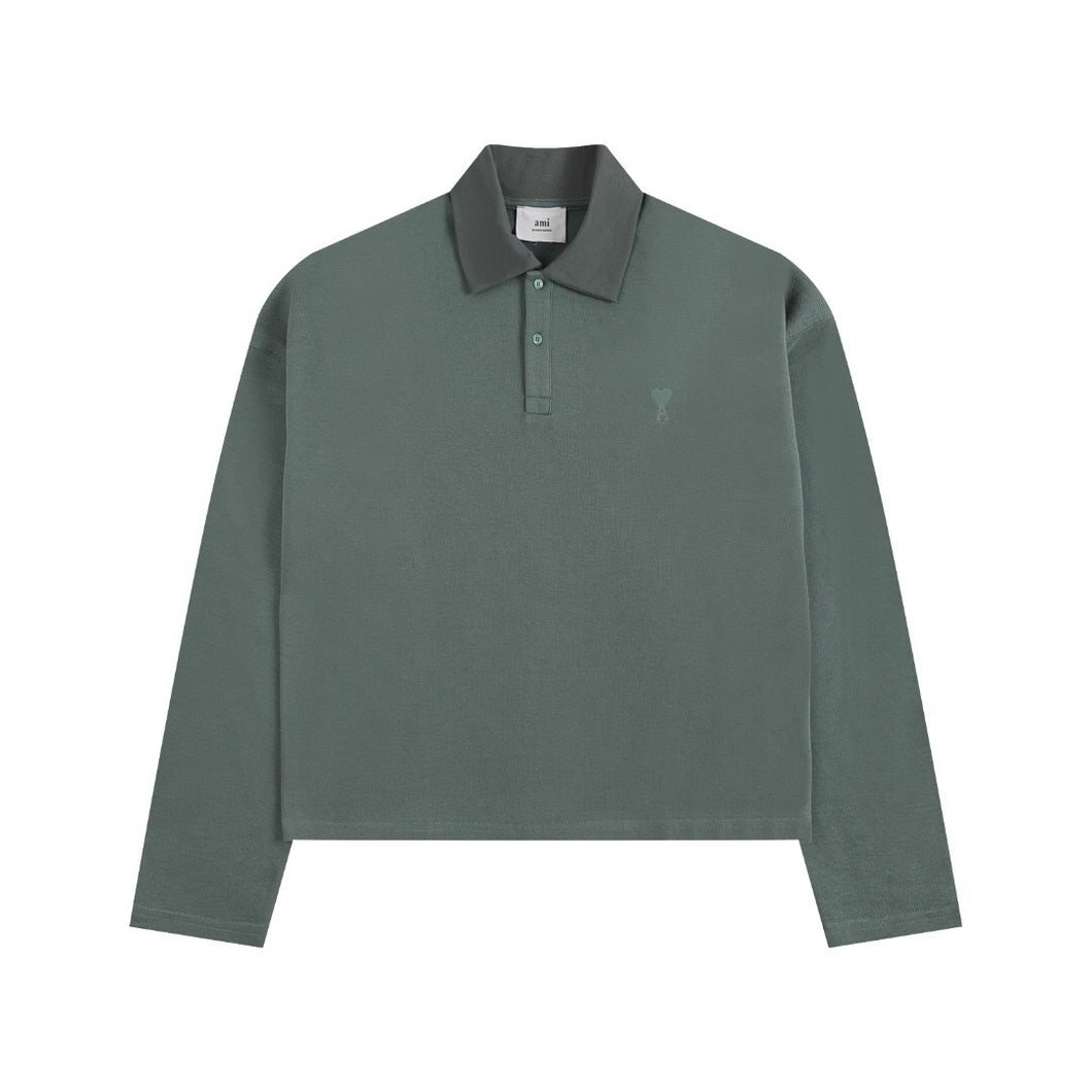 AM173#211 Am Long Seleeve polo shirt