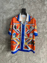 Load image into Gallery viewer, 222 CASABLANCA Short Sleeve Real Silk Shirt
