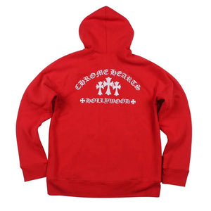 CH 3 cross zip up hoodie