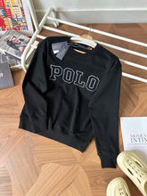 Load image into Gallery viewer, 166RL#021 Embroidery Letters Crewneck Cotton Sweatshirt
