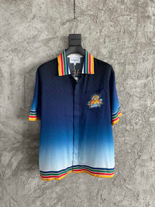 207 CASABLANCA Short Sleeve Real Silk Shirt