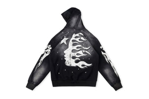 Hellstar black star hoodie