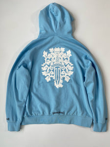 Ch baby blue emblem hoodie