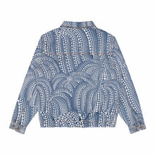 Load image into Gallery viewer, Monogram pumpkin dotted denim jacket
