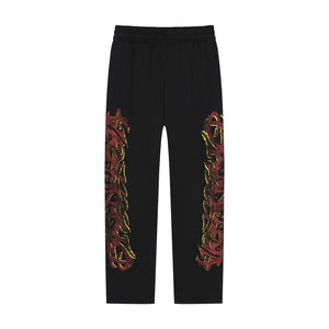 BB flame logo pants