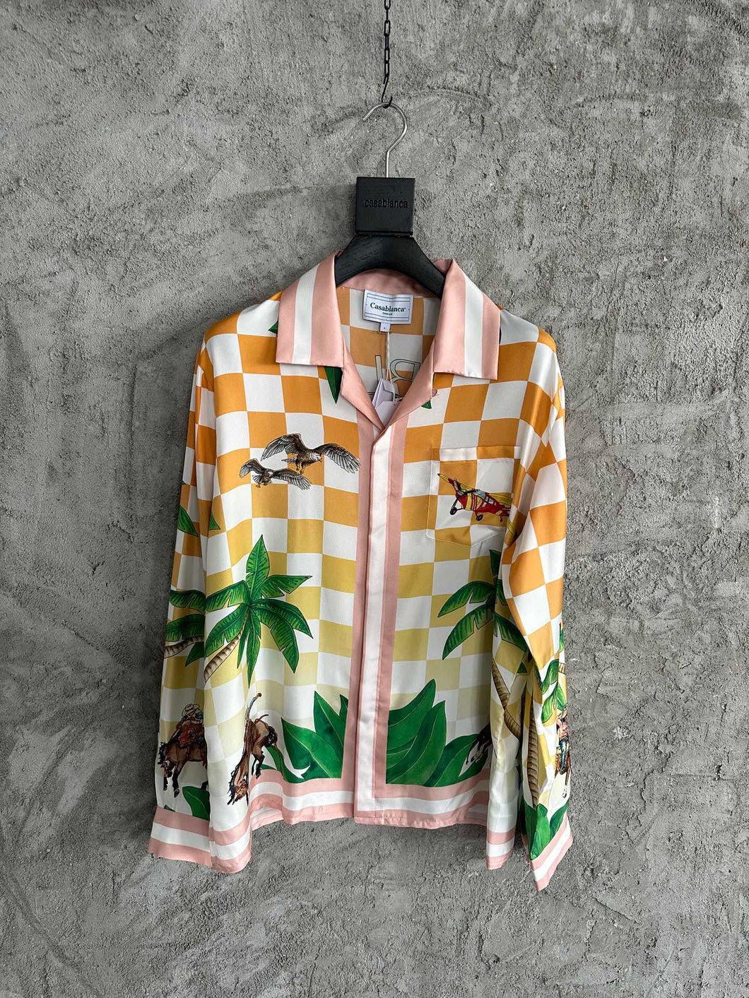 211 CASABLANCA Long Sleeve Real Silk Shirt