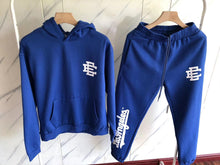 Load image into Gallery viewer, EE blue sweat suit
