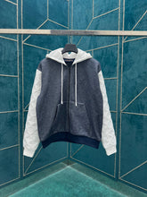 Load image into Gallery viewer, Monogram logo stitched sleeve hoodie
