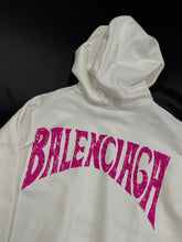 Load image into Gallery viewer, BB cream and pink bakc logo hoodie
