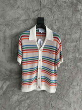 Load image into Gallery viewer, Casa multicolor knit stripe shirt
