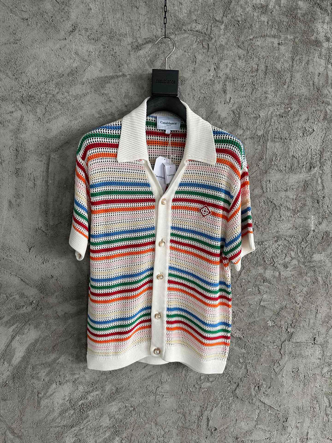 Casa multicolor knit stripe shirt