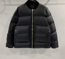 Load image into Gallery viewer, Rick ownes black bubble jacket
