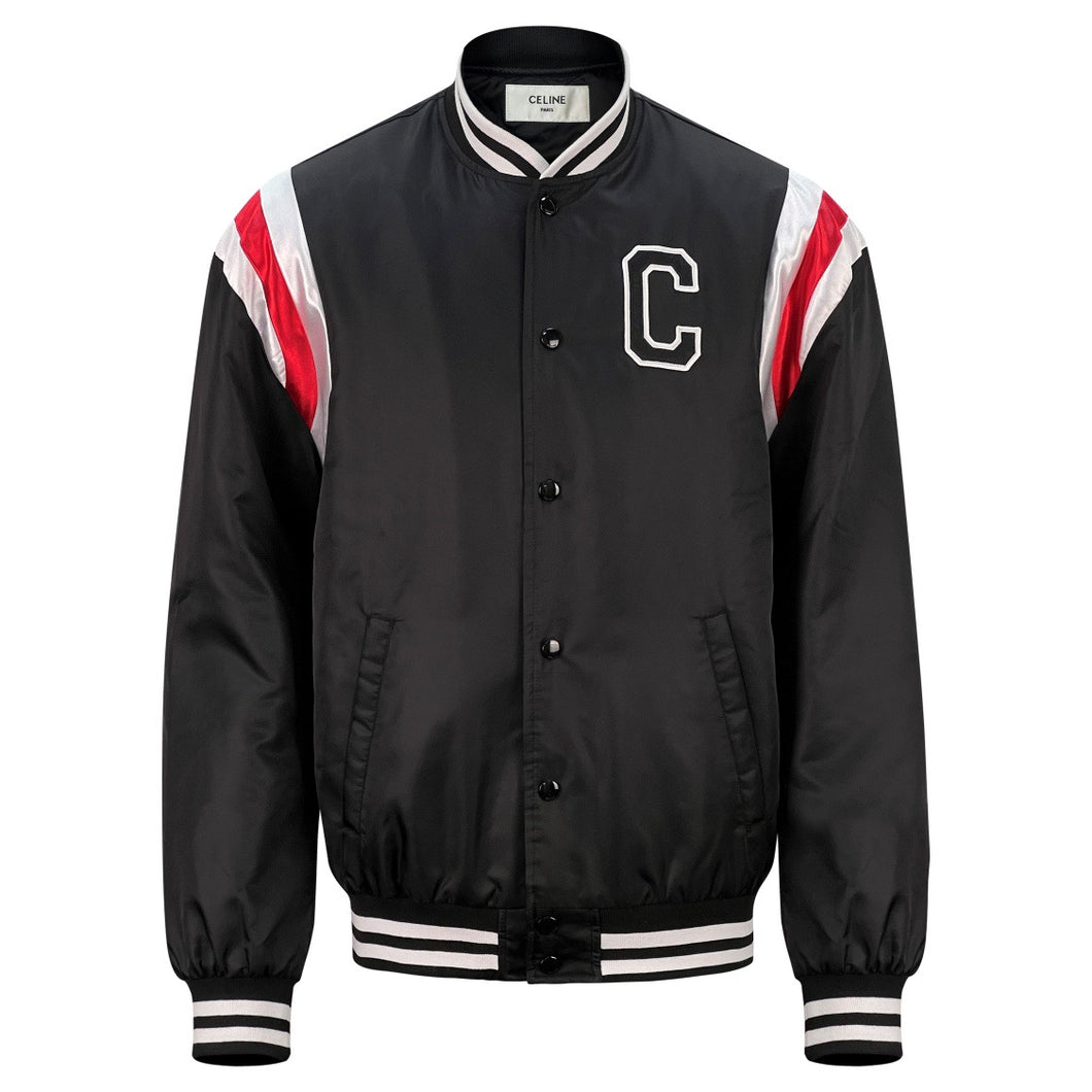 Celine black red white bomber