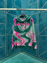 Load image into Gallery viewer, Monogram swirl knit hoodie
