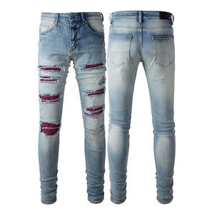 Amiri pink stone denim