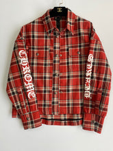 Load image into Gallery viewer, CH red flannel word sleeves outwear
