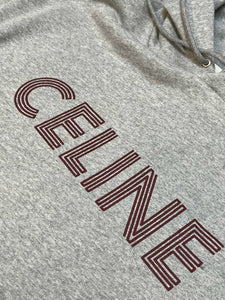 Celine maroon logo hoodie