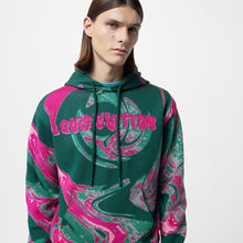 Load image into Gallery viewer, Monogram swirl knit hoodie
