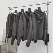 Load image into Gallery viewer, Gallery recycle gray washed hoodie
