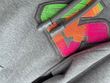 Load image into Gallery viewer, Monogram neon stitched logo hoodie
