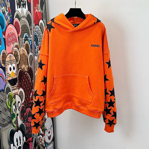 Amiri leather star hoodie