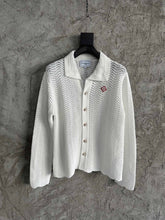 Load image into Gallery viewer, Casa white knit long sleeve shirt
