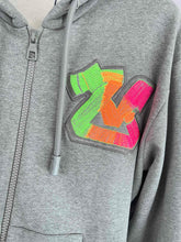 Load image into Gallery viewer, Monogram neon stitched logo hoodie
