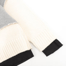 Load image into Gallery viewer, Givecnhy gray and white 2 tone zip
