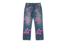 Load image into Gallery viewer, Hellstar pink star denim
