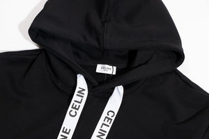 Celine ribbon drawstring hoodie