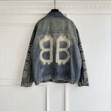 Load image into Gallery viewer, BB double logo denim jacket
