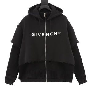 Givenchy  2 underlayd zip up hoodie