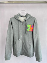 Load image into Gallery viewer, Monogram neon stitched logo hoodie
