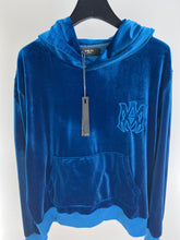 Load image into Gallery viewer, Amiri velvet blue hoodie
