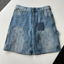 Load image into Gallery viewer, Monogram denim shorts 3d 2024
