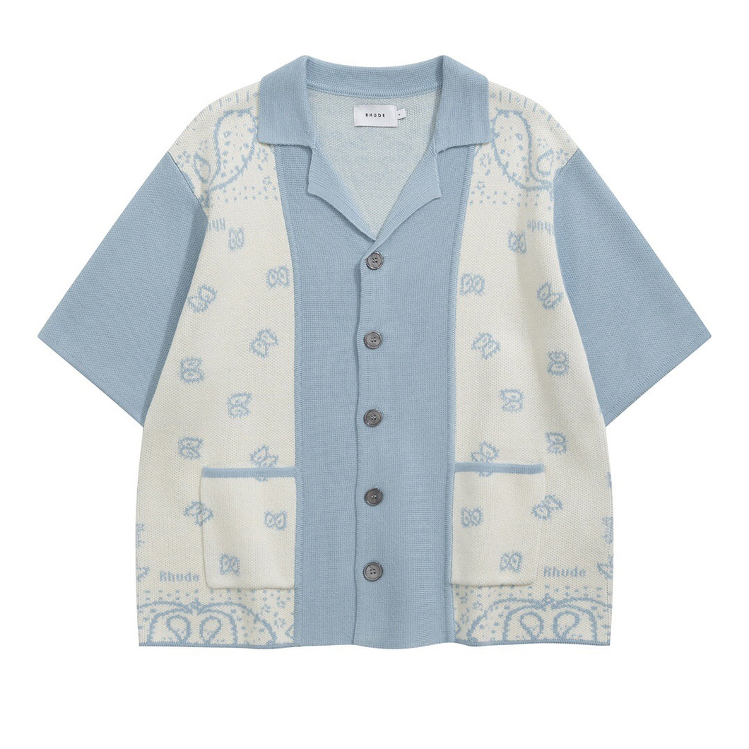 Rhude knit blue button down