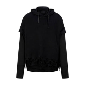 Givenchy distressed hoodie sweater underlay