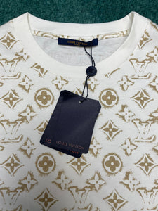 Monogram tan faded shirt