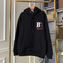 Load image into Gallery viewer, Berry furry B logo hoodie
